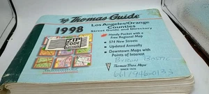 1998 Thomas Guide Los Angeles Ventura Counties Street Guide Directory w/ Map - Foto 1 di 14