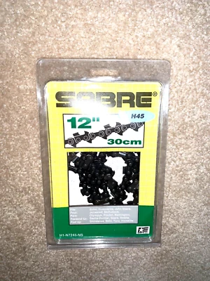 Цепь цепной пилы Sabre — John Deere H45 — 12 дюймов — новая — подходит для многих цепных пил - Изображение 1 из 2