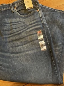 Levi’s Men 559 Relaxed Straight Stretch Blue Jeans Size 50x28 Sits At Your Waist - Picture 1 of 9