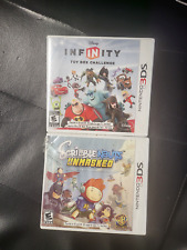 LOT OF 2 : Scribblenauts Unmasked + INFINITY TOY BOX CHALLENGE Nintendo 3DS/USED
