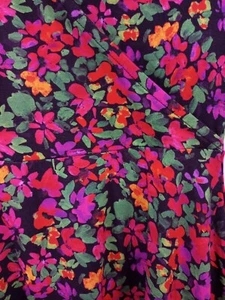 Damen Blumenkleid UK Medium fest Wickeloptik Oberteil Lager schöne Farben - Bild 1 von 19