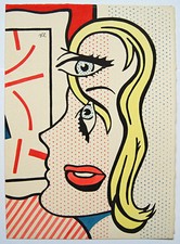 ROY LICHTENSTEIN Curious drawing painting. 