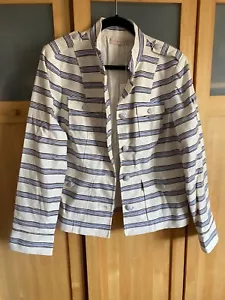 TORY BURCH LADIES SGT PEPPER STRIPED JACKET SIZE 14 ~ NEW WITH LABELS - Picture 1 of 8