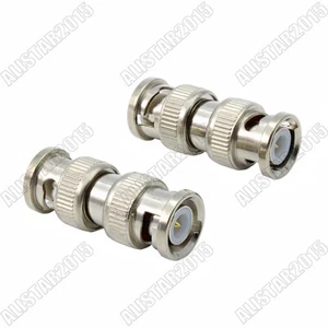 1x BNC Adapter BNC Male to BNC Male Plug Straight RF Adapter Coaxial Connector - Picture 1 of 3