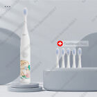 Electric Rechargeable For Silicone Baby Kids Toothbrush Toddler Operated 6 Heads