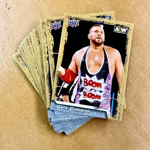2022 Upper Deck AEW Gold Parallel Insert Singles U-PICK Complete Your Set - Picture 1 of 2