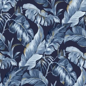 Essener Tapete Amazzonia 22013 Blatt Blätter blau satin Vinyl Vlies Masi - Bild 1 von 3