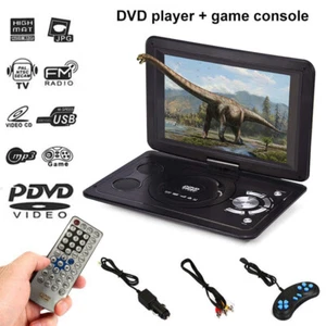 Lettore DVD Auto Portatile 13.9" Schermo Girevole Gioco FM USB SD CD MP3 per Auto Bambini - Foto 1 di 12