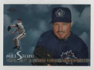 1998 Topps Chrome Milestone #02 Roger Clemens Toronto Blue Jays BV$10 Insert #2 - Picture 1 of 1