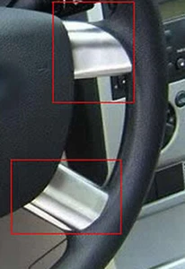 Fit For Ford Focus 2 2007-2011 Stainless Interior Car Steering Wheel Cover Trim - Picture 1 of 6
