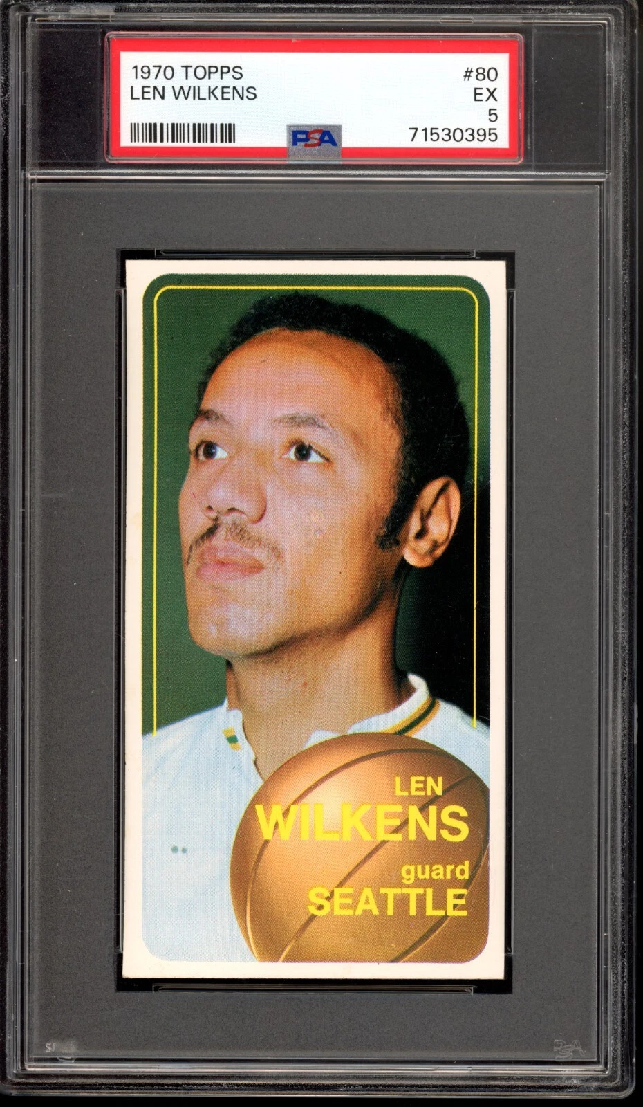 1970 Topps #80 Len Wilkens PSA 5 Seattle Supersonics Basketball Card