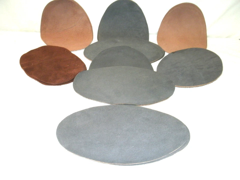 VINTAGE 8 Pair of  Genuine Suede  ELBOW PATCHES--Asst Colors--1970-80's  NEW - Image 1 of 2