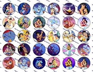 30 Tappi Bottiglia Aladdin Pretagliati 1" Immagini Set 3 - Foto 1 di 1