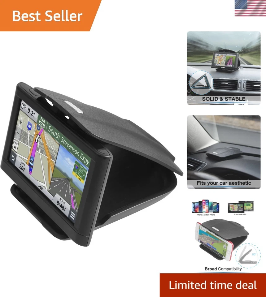 GPS Dash Mount Matte Black Dock for Garmin Nuvi Drive Dezl Drivesmart