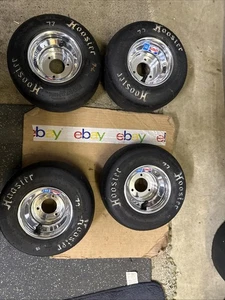 "Juego de 4 ruedas y neumáticos de carreras de kart de 5"" de diámetro patrón americano" - Imagen 1 de 17