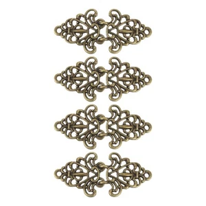 Umhangverschluss, 4 Paar zum Annähen geeignete Haken und Ösen, Umhangverschlüsse - Bild 1 von 7