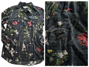Uniqlo x Ines de la Fressange Floral Shirt Men’s Small Long Sleeve Button Down - Picture 1 of 8