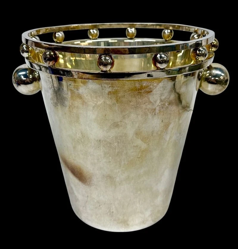 Cubo de hielo Larry Laslo for Creative Gifts International plateado Foto 1 de 2