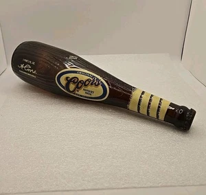 Vintage Coors Banquet Beer Limited Edition 18oz Baseball Bat Shape Bottle w/ Cap - Picture 1 of 9