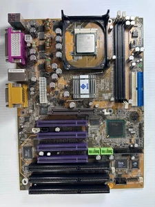 SY-P4I845PEISA ATX Socket 478 Industrial Motherboard, 3 ISA, PCI AGP UNTESTED - Picture 1 of 8