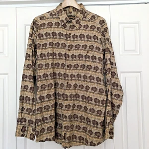Woolrich long sleeve flannel shirt buffaloes xl cotton - Picture 1 of 4