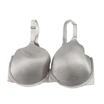 Vanity Fair Bra Womens 36DD Ivory Underwire T-Shirt Padded Jacquard 75312/75213 - Image 1 of 4