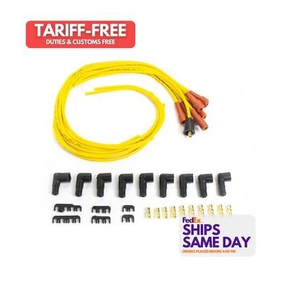 Accel ACL3008 Yellow 7 mm Spark Plug Wire Kit fits V8 Performance Racing Parts - Image 1 of 4