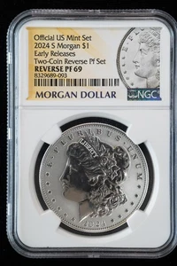 2024 US Mint Morgan SIlver Dollar Reverse Proof NGC PF-69 Early Releases - Picture 1 of 2