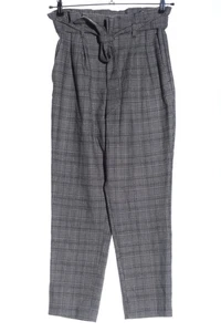 H&M Pantalone a vita alta Donna Pantalone Taglia IT 42 grigio chiaro-bianco - Foto 1 di 5