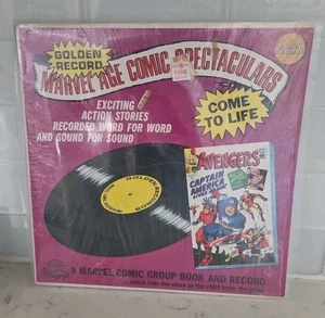 Marvel Golden Record LP The Avengers And Captain America 1st App SLP187 1966 - Picture 1 of 5