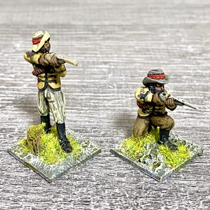 2x 28mm Zulus Fig unmontiert bemalt Metall Miniaturen Zulu War Black Powder #7 - Bild 1 von 4