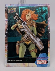 2024 Upper Deck Women Of Marvel Green Lt FX /99 Hope Summers #65 X-Men - Bild 1 von 2