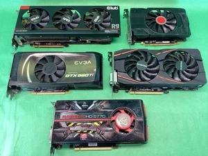 x5 Tarjetas Gráficas Video Varias PCI - SIN PROBAR - LOTE DE 5 - Imagen 1 de 13