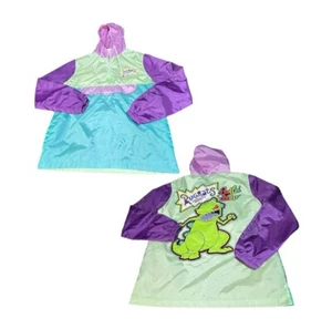 Nickelodeon Erwachsene Größe Large Rugrats Reptar Pullover Farbblock Windbreaker - Bild 1 von 6