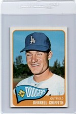 DERRELL GRIFFITH 1965 TOPPS BASEBALL #112 LA DODGERS - NEAR-MINT NM - *14759
