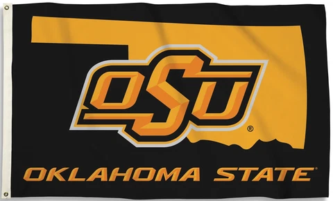 Oklahoma State Cowboys 3' x 5' Flag (State Outline) NCAA Licensed Cover