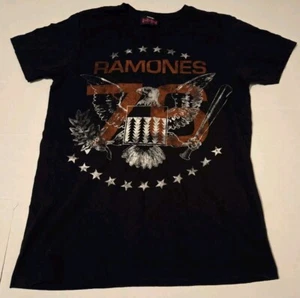 RAMONES 1234 TOUR 1976 BLACK YOUTH T-SHIRT SIZE Medium 2012 - Picture 1 of 7