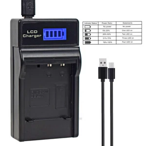 LCD Battery Charger for Sanyo DB-L20 Xacti DMX-C1 DMX-C4 DMX-C5 DMX-C6 DMX-C40 - Picture 1 of 8