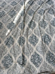 Blue Pottery Barn Full/Queen Duvet Cover Only ~ 82" X 88" ~ Cotton/Linen Blende - Picture 1 of 4
