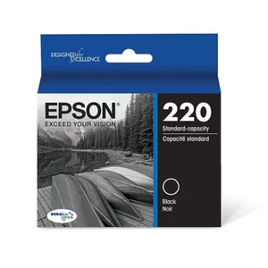New Genuine Epson T220 Black Standard Yield Ink Cartridge (T220120-S) - Picture 1 of 1