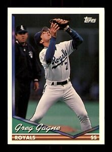  151 Greg Gagne 7 Royals 1994 Topps Baseball Sports Trading Card 