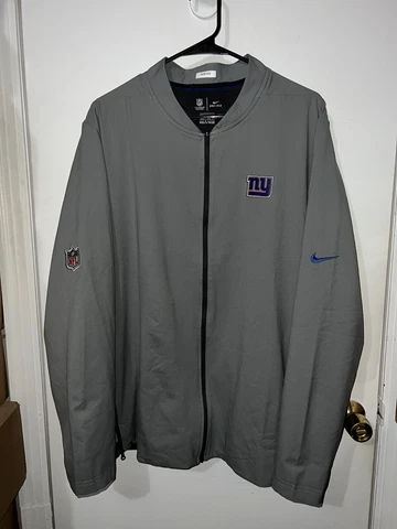 NWOT Mens Team Issued Nike Dri Fit NFL New York Giants On Field Apparel Jacket Cover