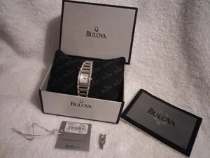 Caravelle by Bulova C833104 Ladies Stainless Steel Crystal Embellished Watch - Picture 1 of 9