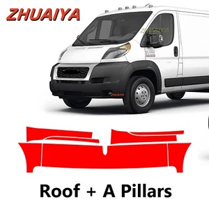 Roof+A Pillars PreCut Paint Protection Film For DODGE PROMASTER 1500 2014-2022 - Picture 1 of 6