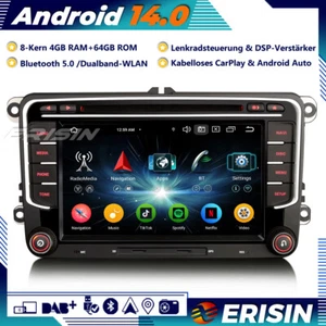 DAB+ Android 14 Autoradio GPS für VW Polo Golf 5/6 Tiguan Touran Passat B6 Seat - Bild 1 von 24
