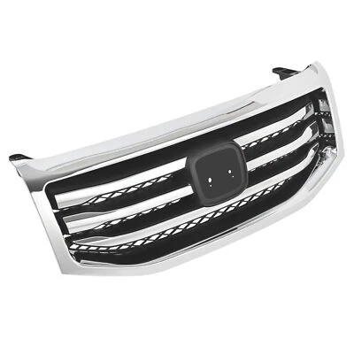 Parachoques delantero rejilla superior con moldura cromada moldura envolvente para Honda Pilot 12-15 Foto 1 de 4