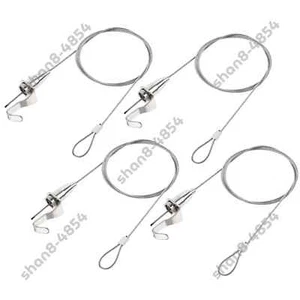 Picture Hanging Wire Kit 4pcs 1M Adjustable Rail Hanging System, Load 66 lbs - Picture 1 of 1