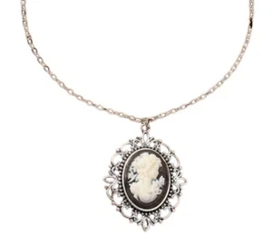 Boutique Large Charm Vintage Style Cameo Women’s Necklace 🔆 - Picture 1 of 3