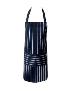 Metzgerschürze Latz 100% Baumwolle Backen Kochen Pinny Tasche dunkelblau - Bild 1 von 2