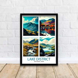 Lake District UK Travel Poster - Picture 1 of 10